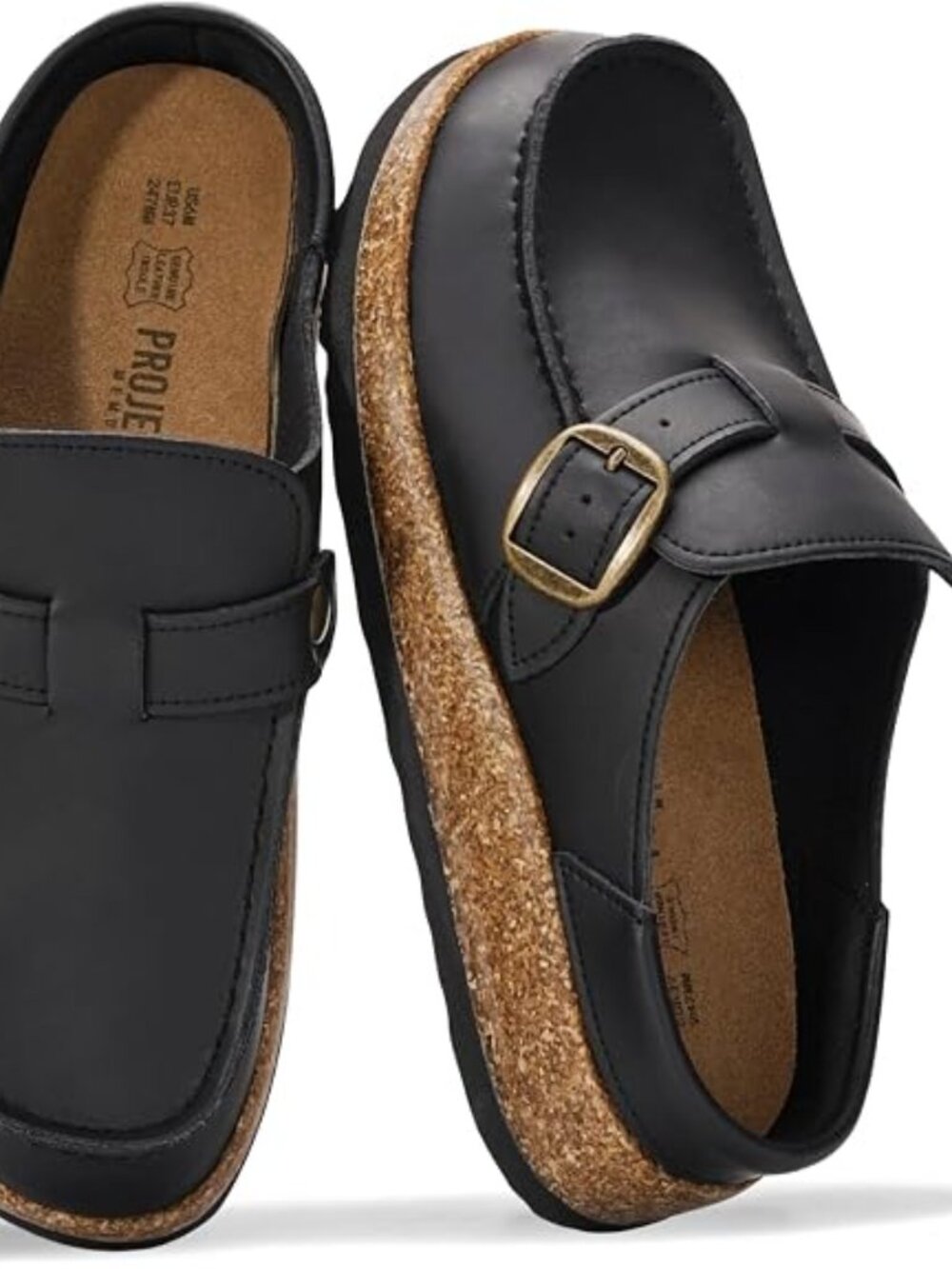 100% Genuine Leather Moccasin Style Clogs for Women - Fall Shoes for Women